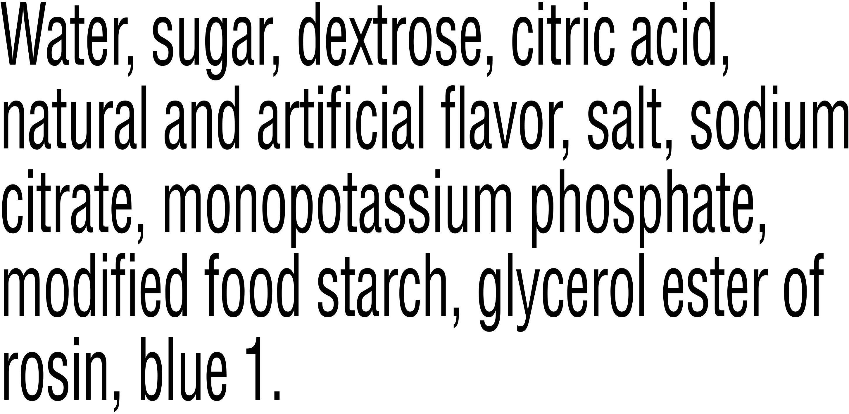Image describing nutrition information for product Gatorade Cool Blue